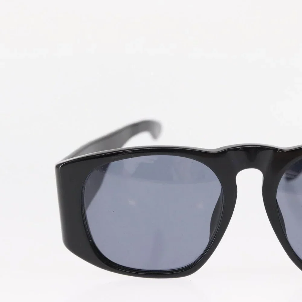 CHANEL COCO Mark Sunglasses plastic Black CC Auth 157822